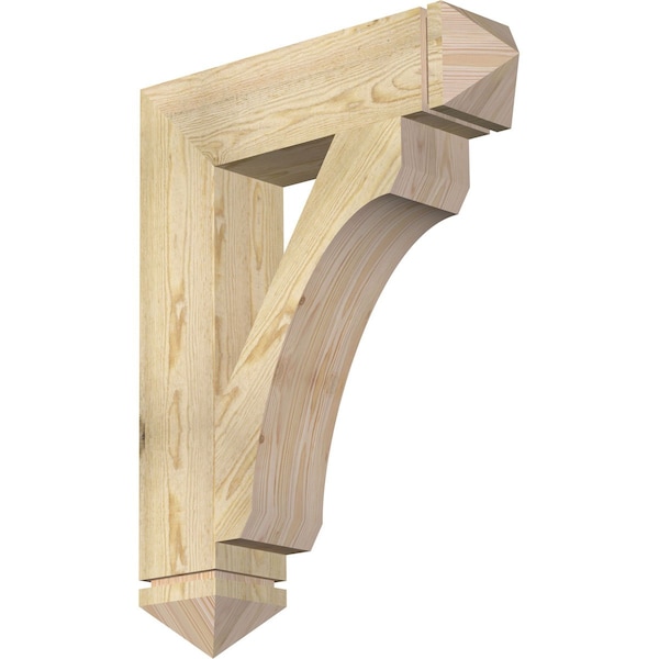 Ekena Millwork Legacy Arts & Crafts Rough Sawn Bracket, Douglas Fir, 6"W x 26"D x 34"H BKT06X26X34LEC03RDF - main